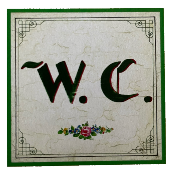 Nostalgie Holzschild Toilette WC Klo Schild