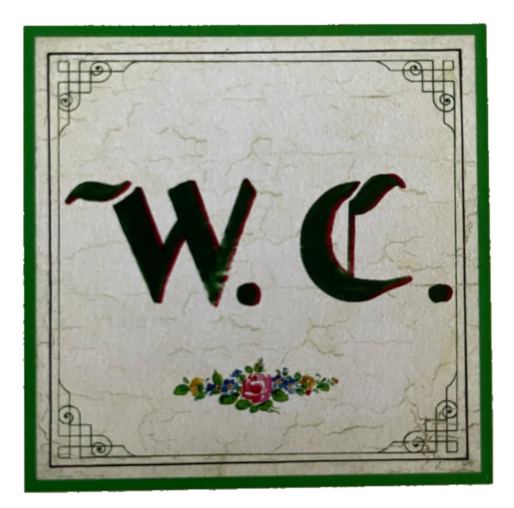 Nostalgie Holzschild Toilette WC Klo Schild