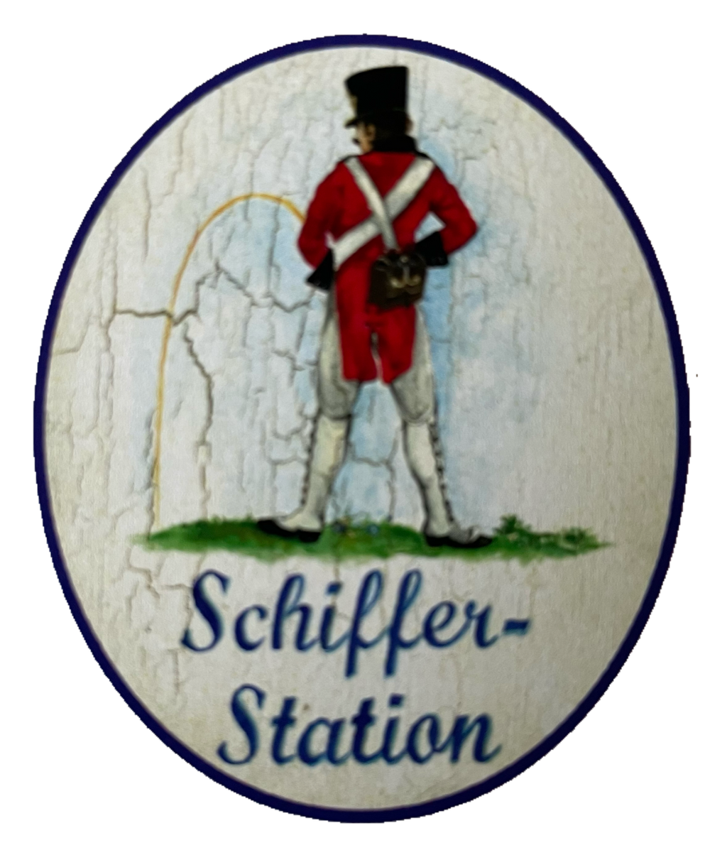 Nostalgie Holzschild Schiffer Station Soldat WC Toilette Klo Schild