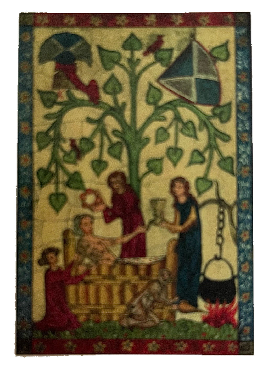 Nostalgie Holzschild Mittelalter Manesse Nr.1 Schild