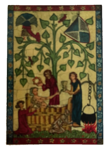Nostalgie Holzschild Mittelalter Manesse Nr.1 Schild