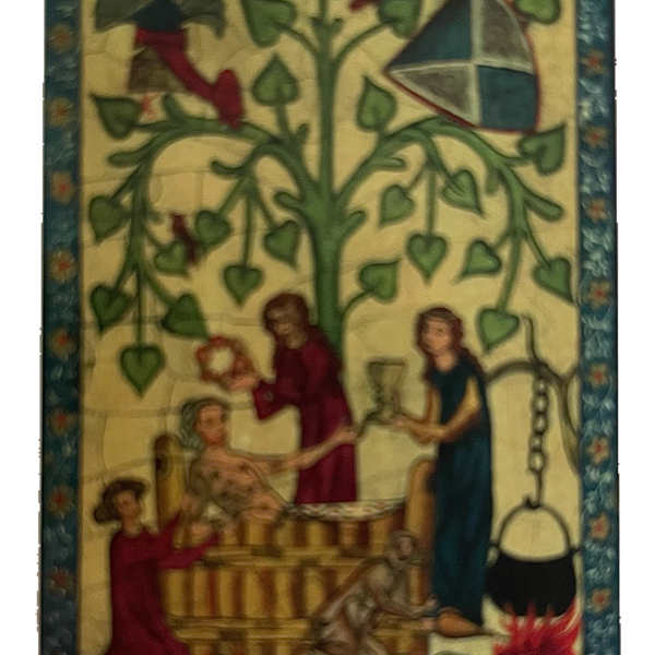 Nostalgie Holzschild Mittelalter Manesse Nr.1 Schild