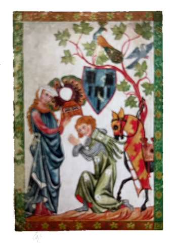 Nostalgie Holzschild Mittelalter Manesse Nr. 2 Schild