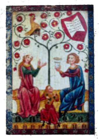 Nostalgie Holzschild Mittelalter Manesse Nr. 4 Schild