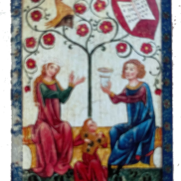 Nostalgie Holzschild Mittelalter Manesse Nr. 4 Schild