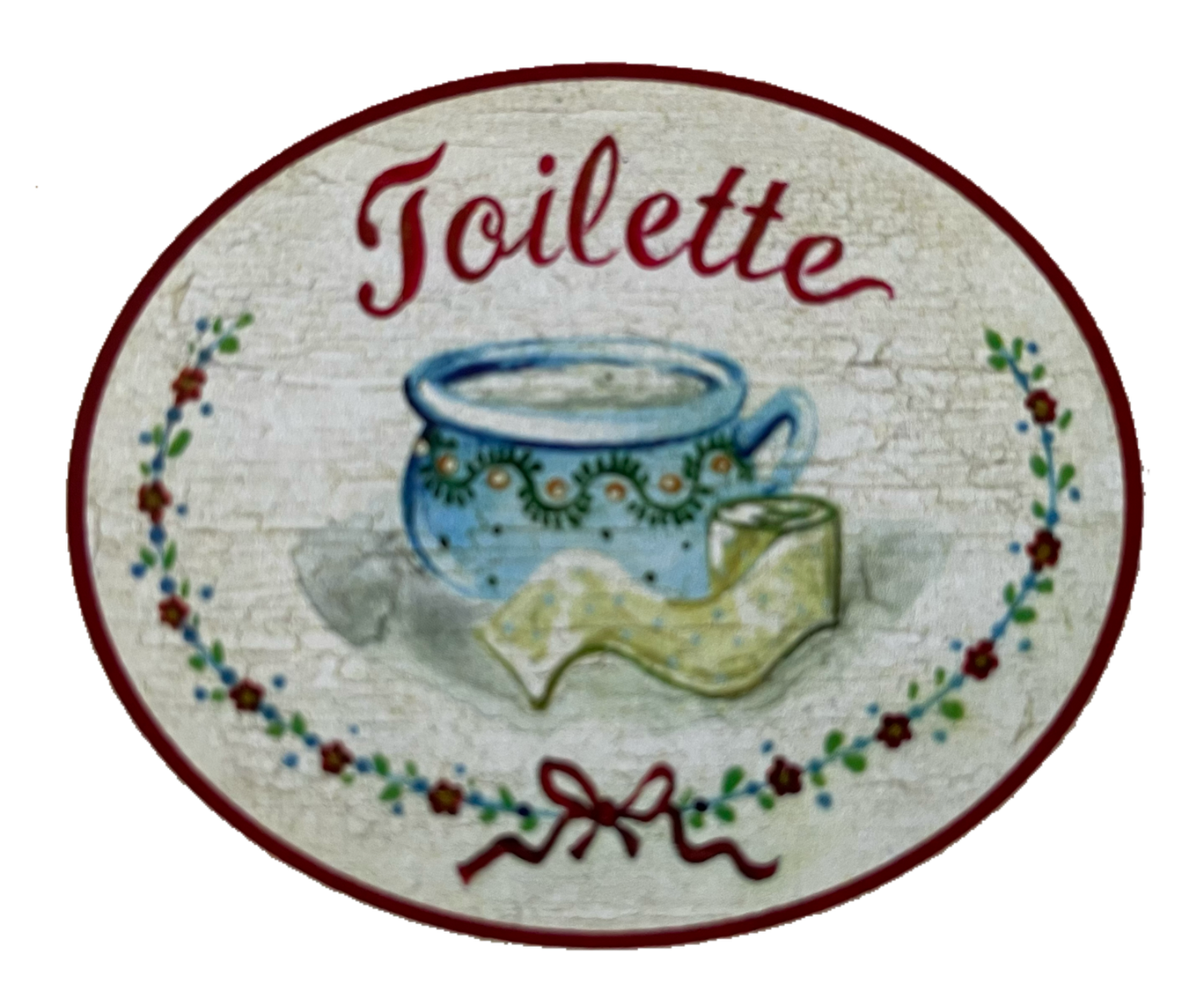 Nostalgie Holzschild Toilette Nachttopf Klopapier WC Klo Schild
