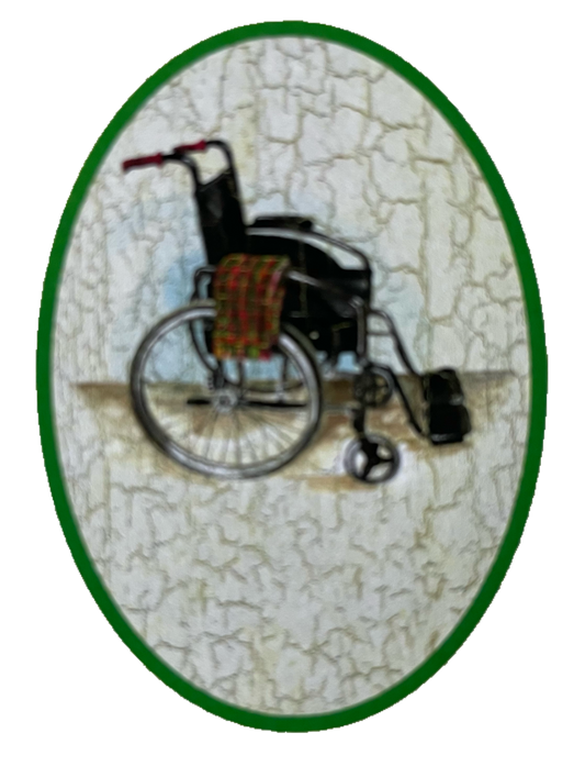 Nostalgie Holzschild Rollstuhl Behinderung Körperlich Eingeschränkt Schild