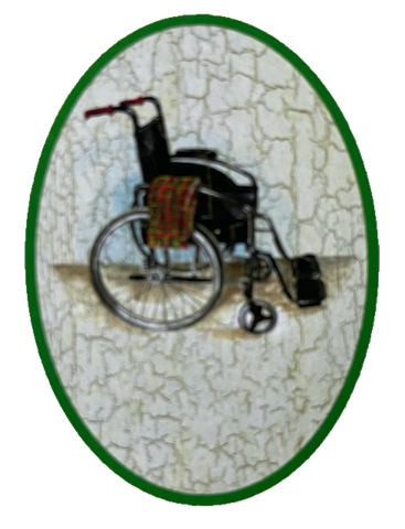 Nostalgie Holzschild Rollstuhl Behinderung Körperlich Eingeschränkt Schild