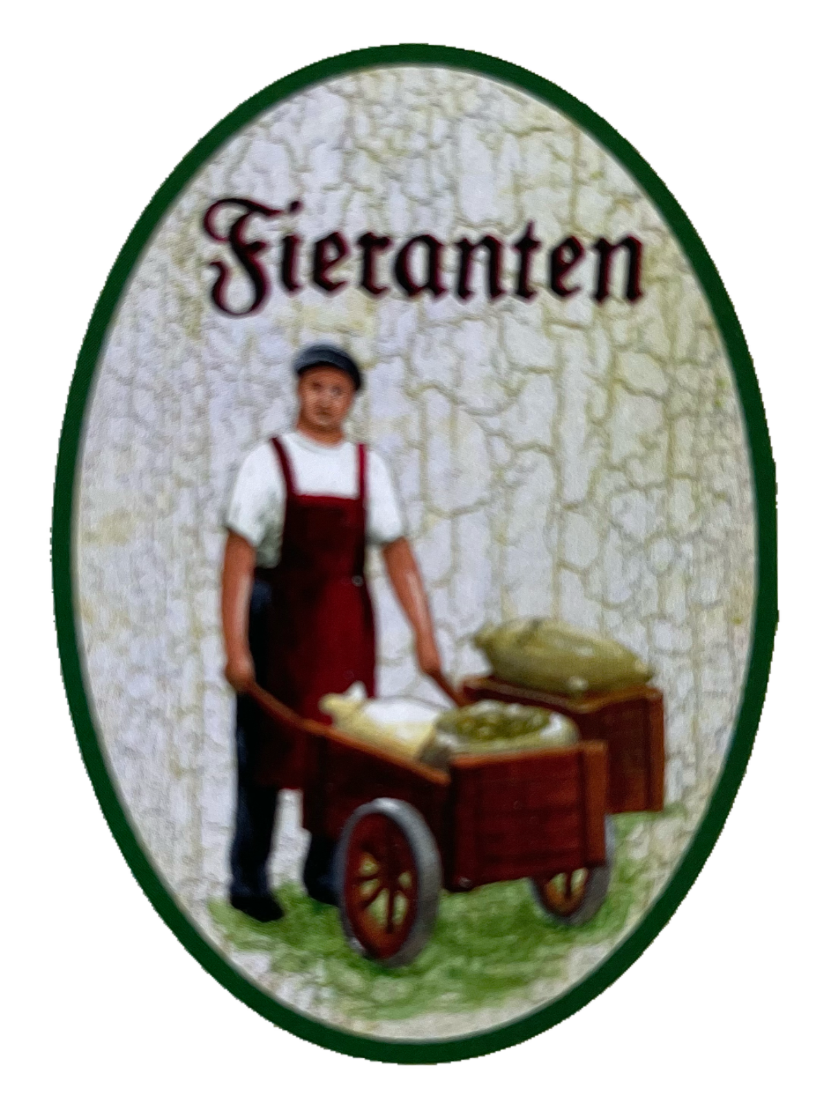 Nostalgie Holzschild Fieranten Händler Kaufmann Markthändler Verkäufer Schild