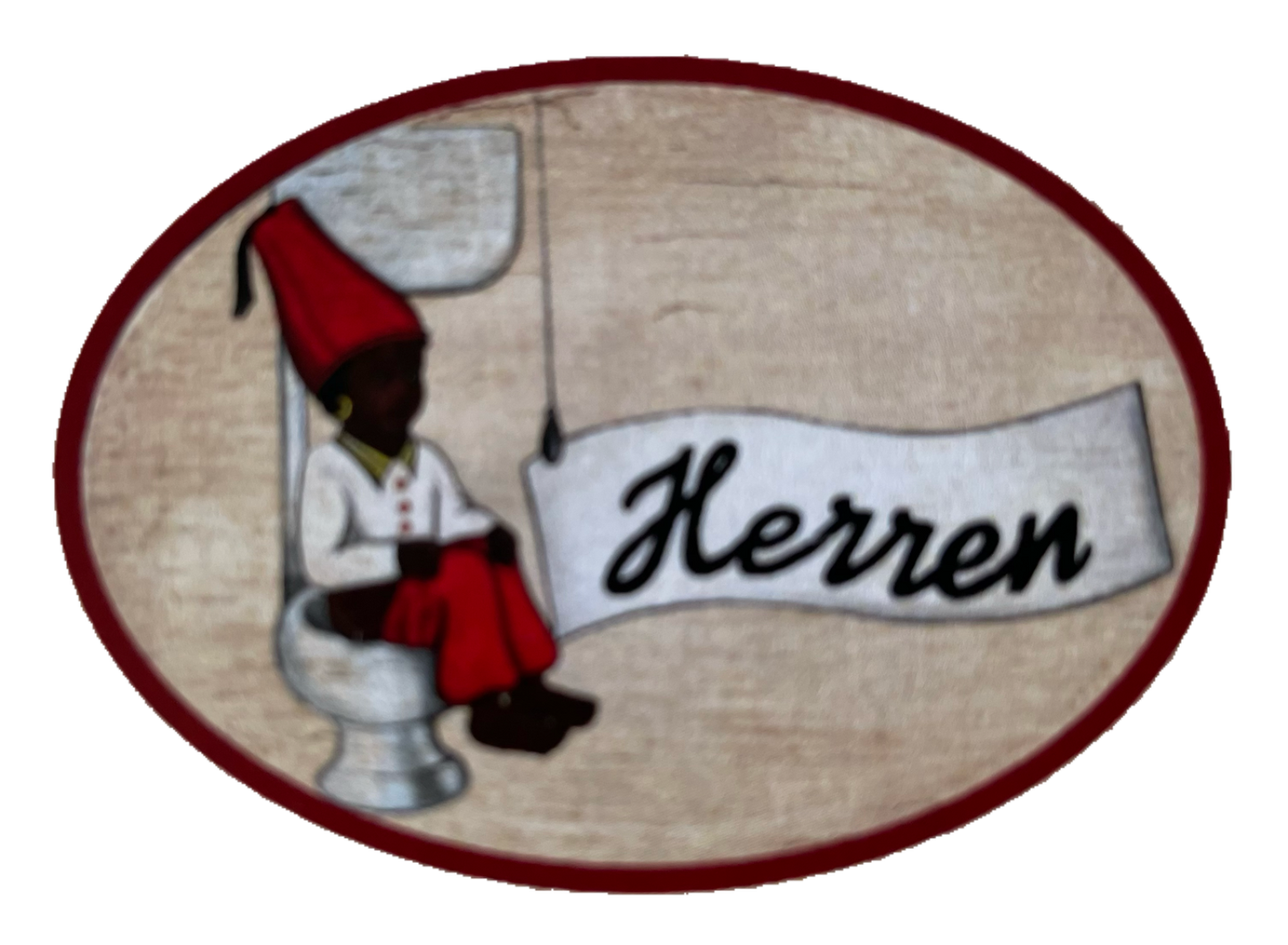 Nostalgie Holzschild Herren WC Toilette Klo Schild