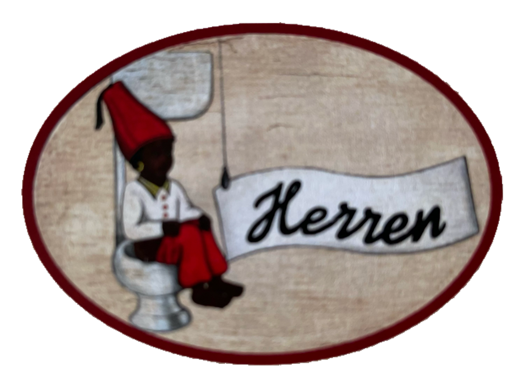 Nostalgie Holzschild Herren WC Toilette Klo Schild