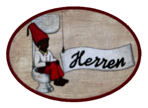 Nostalgie Holzschild Herren WC Toilette Klo Schild