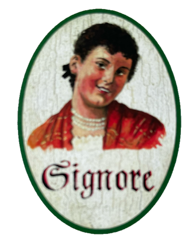 Nostalgie Holzschild Signore WC Toilette Klo Herren Italien Schild