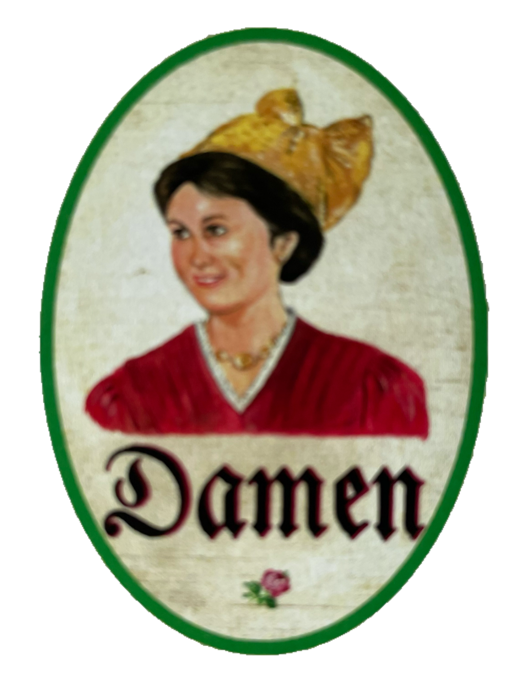 Nostalgie Holzschild Oberösterreich Damen WC Toilette Klo Mädchen Schild