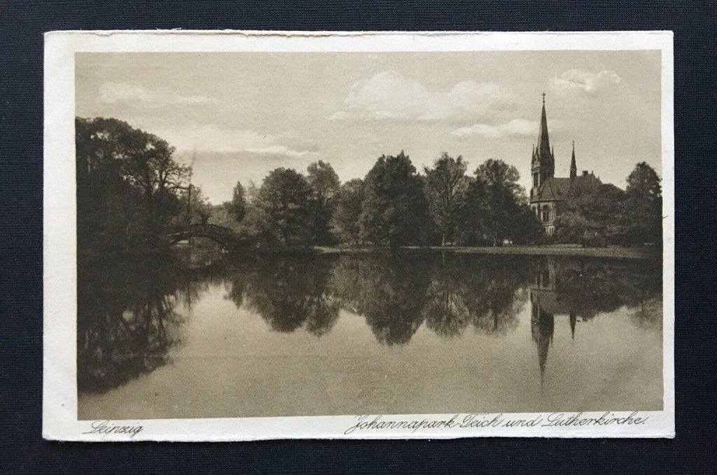 Leipzig Johannapark Teich Lutherkirche See Sachsen Deutschland 4006761 TH
