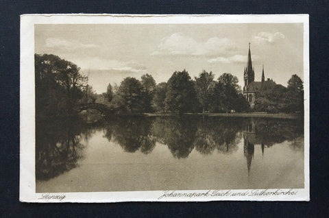 Leipzig Johannapark Teich Lutherkirche See Sachsen Deutschland 4006761 TH