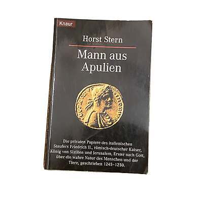4322 Horst Stern MANN AUS APULIEN: ROMAN +Abb Knaur Verlag