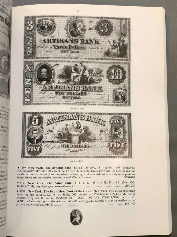 Important Early American Bank Notes 1810 - 1874 Christies Katalog 40212