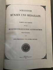 Schlesische Münzen und Medaillen 1883 Hugo Freiherr Saurma Jeltsch 40208