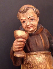Mönch Holz handgeschnitzt ca. 40 cm Hoch 12479