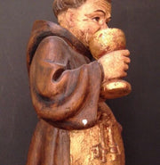 Mönch Holz handgeschnitzt ca. 40 cm Hoch 12479