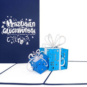 3D Pop Up Glückwunschkarte "Geschenke" Geburtstag, Format 11x17 50037