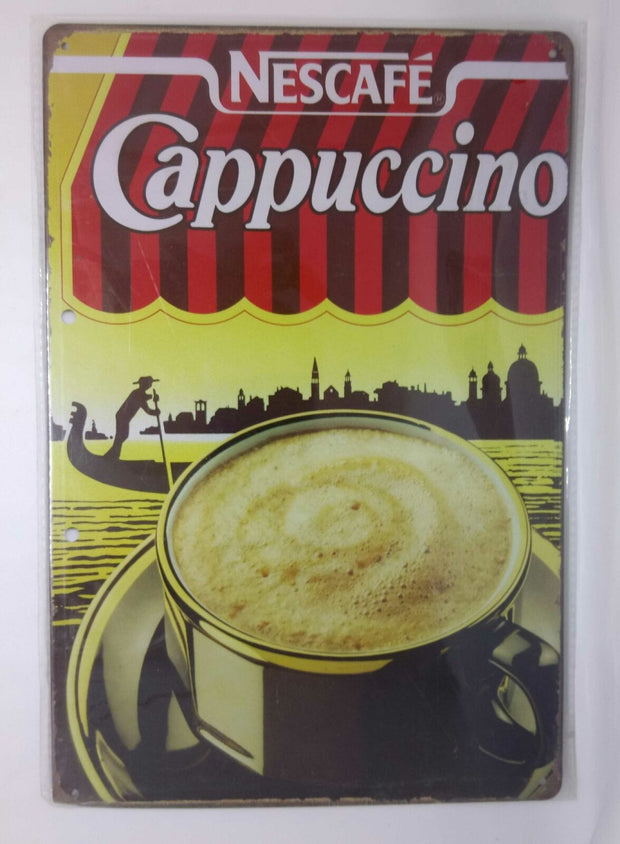 Nostalgie Retro Blechschild Nescafé Nescafe Cappuccino 30x20 50075
