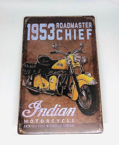 Nostalgie Retro Blech Schild 1953 CHIEF Roadmaster 30x20cm 50093