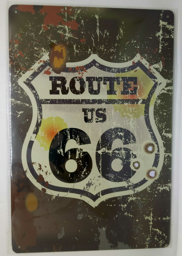 Nostalgie Retro Blechschild US Route 66 30x20 50134