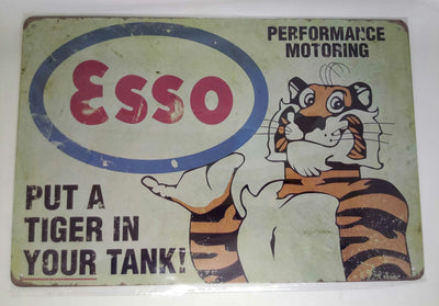 Nostalgie Retro Blechschild Esso Tiger 30x20 50162