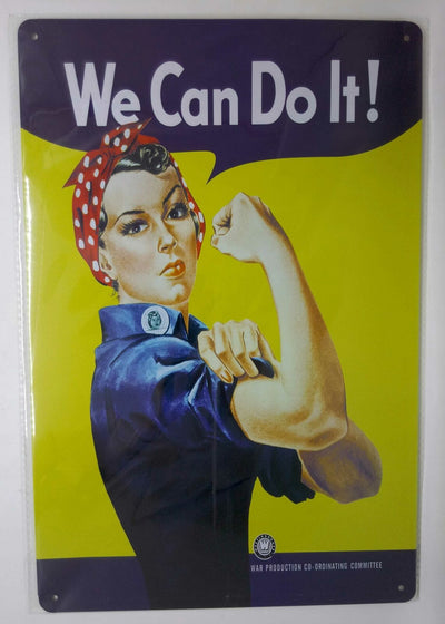 Nostalgie Retro Blechschild "We Can Do It!" Rosie the Riveter 30x20 50186