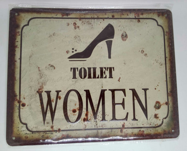 Nostalgie Retro Blechschild Toilet Women 25x20 50174