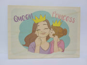 Holzkarte magnetisch "Queen Princess" 14x10 Birkenholz 50303