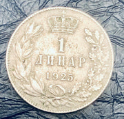 Jugoslawien 1925 1 Dinar König Alexander 72010