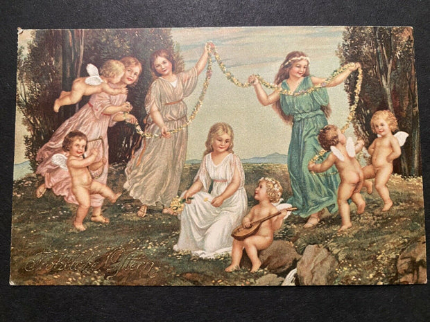 Kinder Engel Fröhliche Ostern  Stempel Gries im Pongau 80173