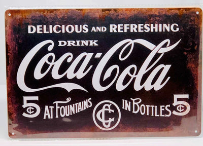 Nostalgie Vintage Retro Blechschild "Coca-Cola " 30x20 12062