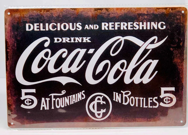 Nostalgie Vintage Retro Blechschild "Coca-Cola " 30x20 12062