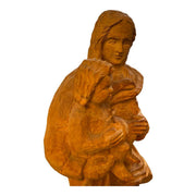 Madonna mit Kind Holzschnitzerei sign. Wengler 1966 70 cm