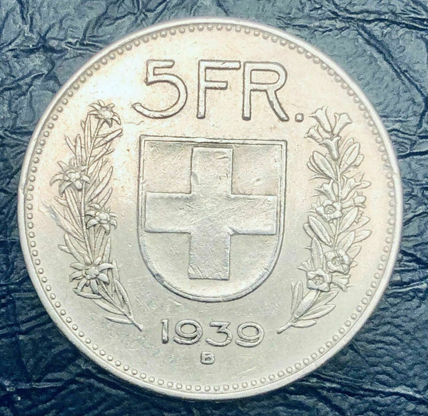 5 Schweizer Franken 1939 B 72002