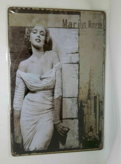 Nostalgie Retro Blechschild Marilyn Monroe stehend 30x20 50112