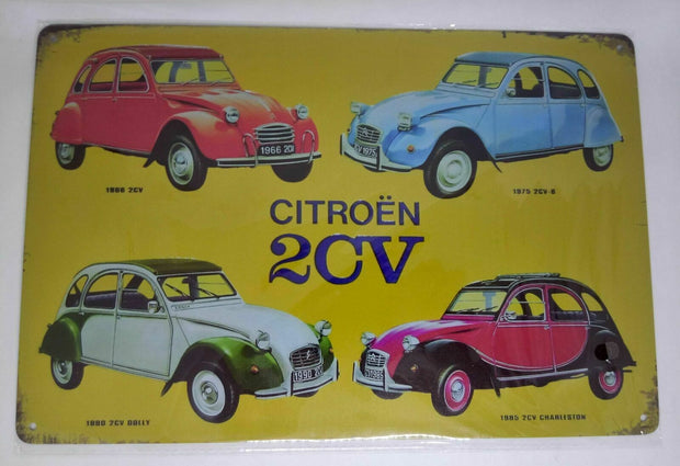 Nostalgie Retro Blechschild Citroen 2CV 30x20 50153