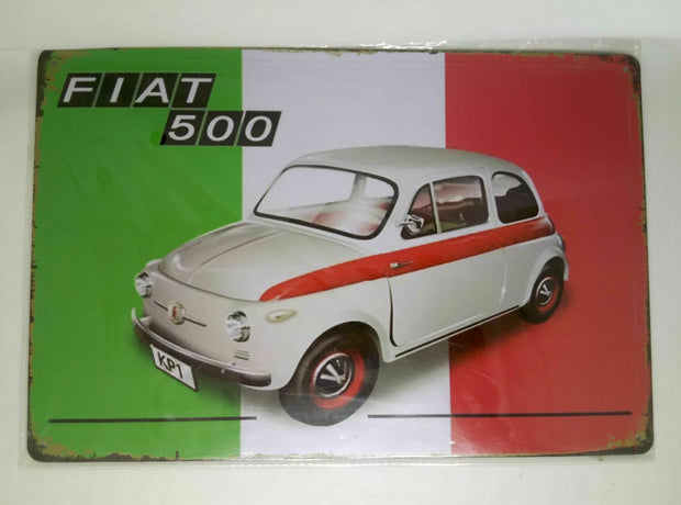 Nostalgie Retro Blechschild FIAT 500 30x20 50160