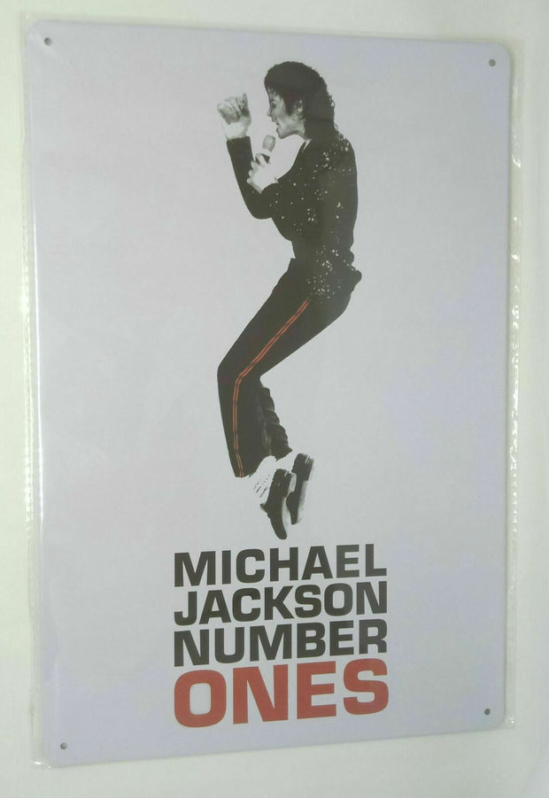 Retro Nostalgie Blechschild Michael Jackson Number Ones 30 x 20 30228