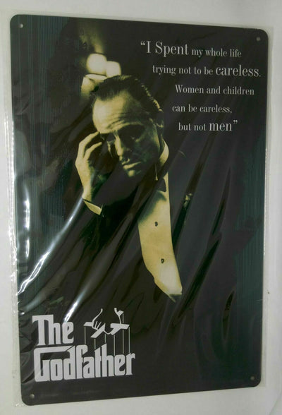 Nostalgie Retro Blechschild The Godfather Spruch 30x20 50115