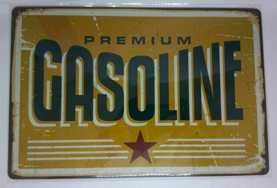 Nostalgie Retro Blechschild "Premium Gasoline" 30x20 50159