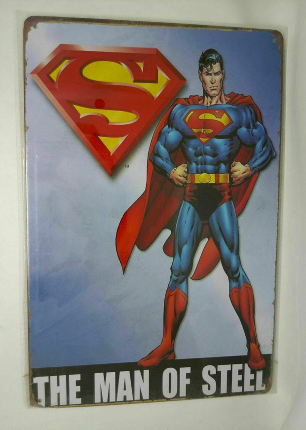Nostalgie Retro Blechschild Superman "the man of steel" 30x20 50111