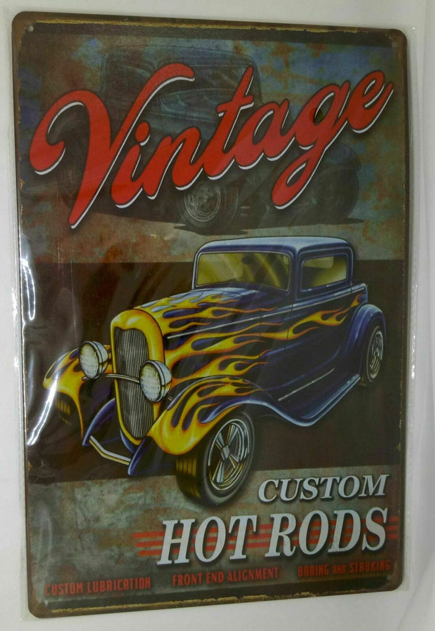 Nostalgie Retro Blechschild Vintage Custom Hot Rods 30x20 50144