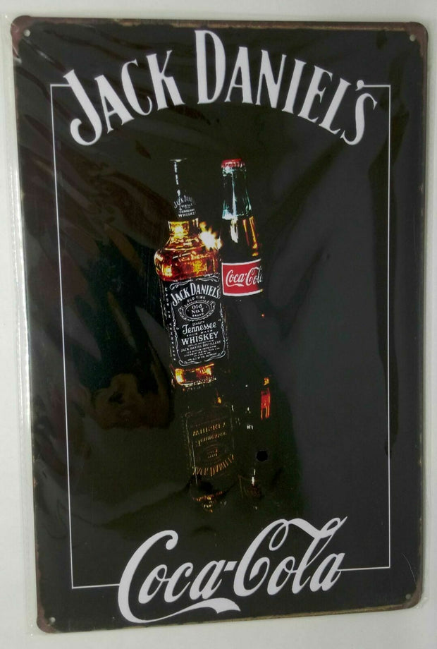 Nostalgie Retro Blechschild Whiskey Jack Daniels Coca-Cola 30x20 50058
