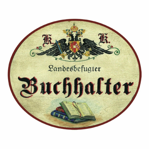 KuK Nostalgie Holzschild Buchhalter/in Bilanzbuchhalter/in