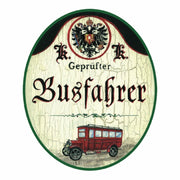 KuK Nostalgie Holzschild Busfahrer/in Busunternehmen